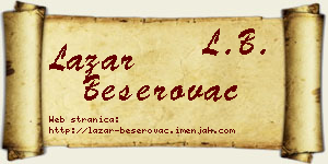 Lazar Beserovac vizit kartica
